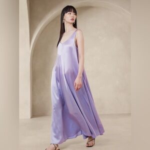 Banana Republic 100% Silk Maxi Dress, Size Small